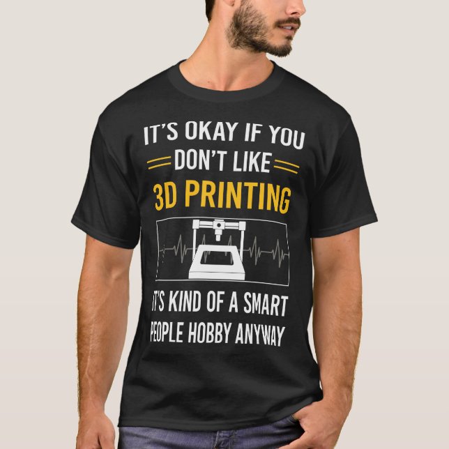 T-shirt Impression 3D Smart People (Devant)
