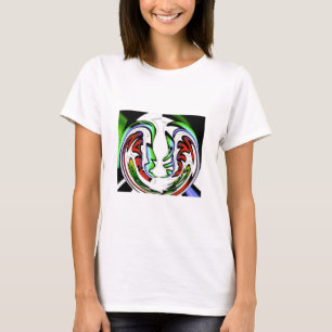 T-shirt Impression Abstrait Face Hakuna Matata