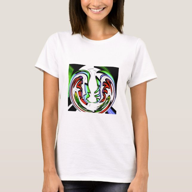 T-shirt Impression Abstrait Face Hakuna Matata (Devant)