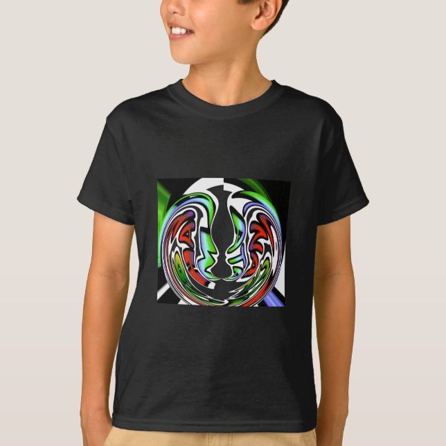 T-shirt Impression Abstrait Face Hakuna Matata (Devant)