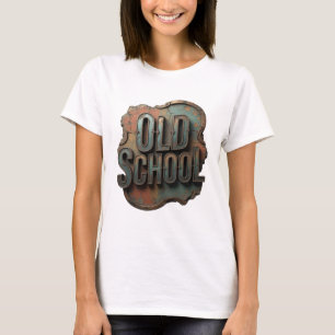 T-shirt Impression argentée Snappy OLD SCHOOL