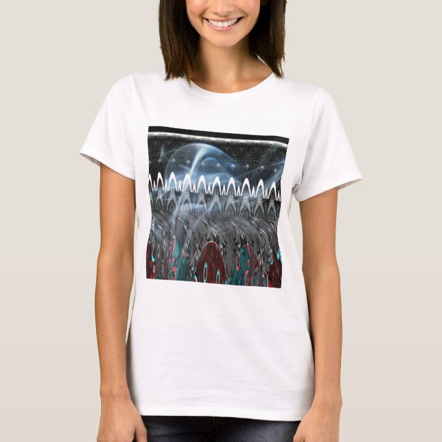 T-shirt Impression artistique Abstraite remarquable (Devant)