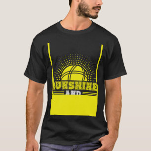 T-shirt Impression au verso Soleil Et Bocce Ball