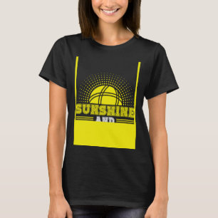 T-shirt Impression au verso Soleil Et Boule De Bocce