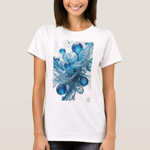 T-shirt Impression Bleue VIVE GOUTTE D'EAU