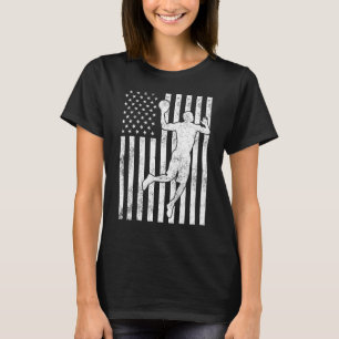T-shirt Impression Classique De Basketball Drapeau Usa Dra