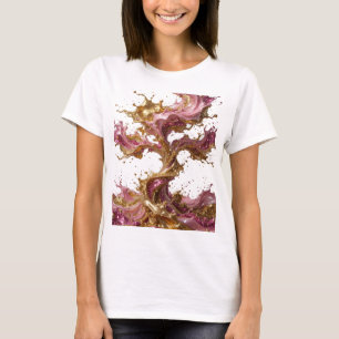 T-shirt Impression d'art ABSTRACT ART Argent v2