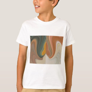 T-shirt Impression d'art Abstrait rétroactif