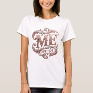 T-shirt Impression d'art abstrait rose