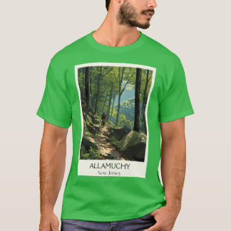 T-shirt Impression d'art de randonnée en forêt d'Allamuchy