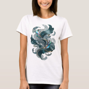 T-shirt Impression d'art en or COOL ART ABSTRAIT