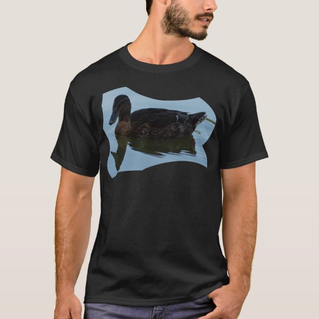 T-shirt Impression de chien de canard (Devant)