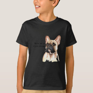 T-shirt Impression de couleur d'eau Bulldog en France