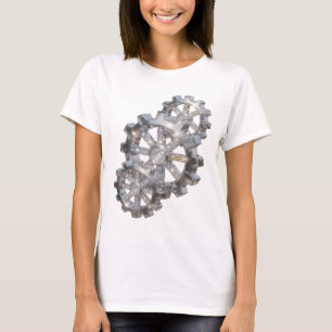 T-shirt Impression de mode ART ABSTRAIT argentée accrocheu