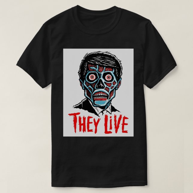 T-shirt Impression des films Cult Live 80s (Design devant)