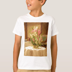 T-shirt Impression des fleurs reflétées