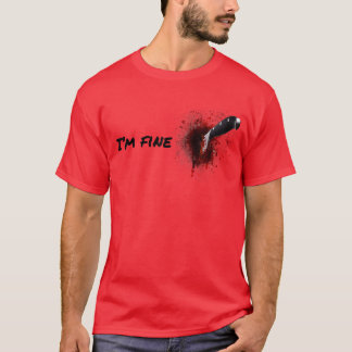 T-shirt Impression d'Halloween horreur sang tache blessure