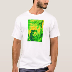 T-shirt Impression Fluorante Lion Art Vision Night