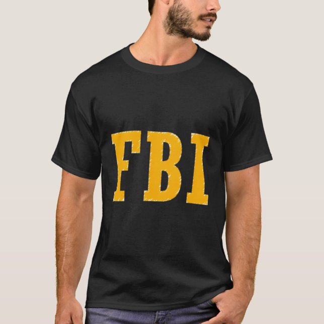 T-shirt Impression frontale Fbi (Devant)