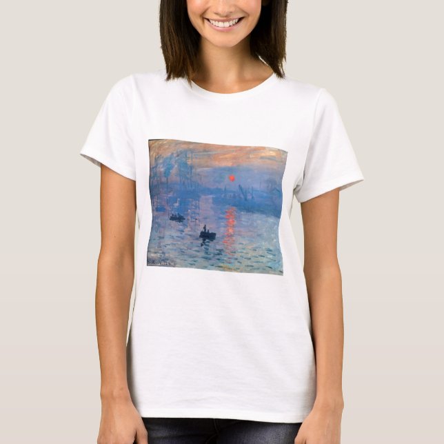 T-shirt Impression, lever de soleil, Claude Monet (Devant)