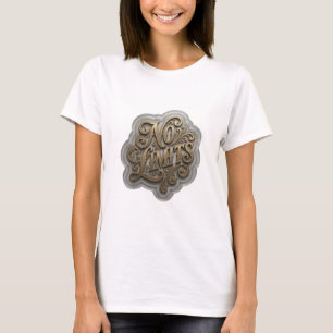 T-shirt Impression Or Bold Gold SANS LIMITES