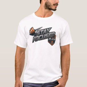 T-shirt Impression STAY FOCUSED de couleur Cool