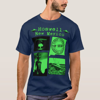 T-shirt Impression verte Roswell Nouveau-Mexique
