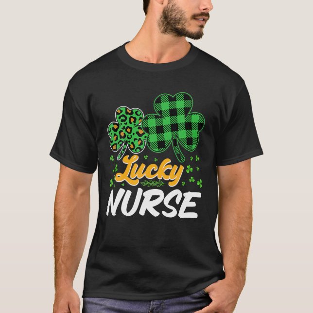 T-shirt Impressionnant Irlandais Nurse Jour de la Saint Pa (Devant)