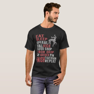 T-shirt Impressionnant mangez la répétition de lutte de