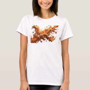 T-shirt Impressionnant motif ÉTOILES D'OR orange
