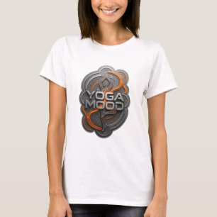 T-shirt Impressionnant motif YOGA MOOD argenté