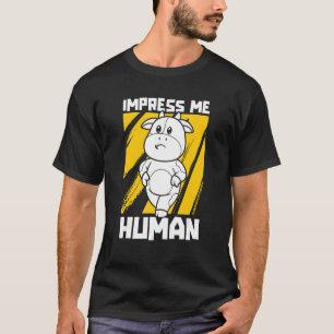 T-shirt Impressionnez-moi Humain Agriculteur Bétail Vach