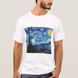 T-shirt Impressionnisme Vincent Van Gogh Starry Starry Nui