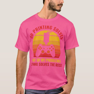 T-shirt Imprimante 3D amusante impression 3D résout la moi