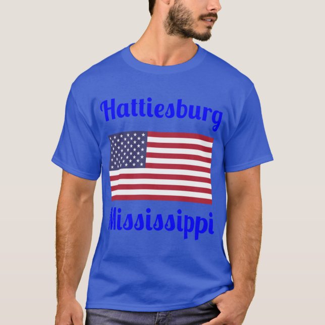 T-shirt Imprimantes stylish de Hattiesburg Mississippi (Devant)