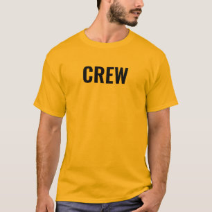T-shirt Imprimé Avant Personnel D'Équipage Mens Orange Hor