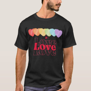 T-shirt Imprimé avec citation de motivation amour amour am