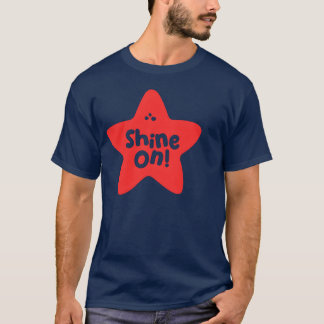 T-shirt Imprimé avec la citation motivante Sine On drôle