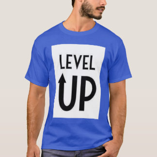 T-Shirt imprimé avec le texte Level Up