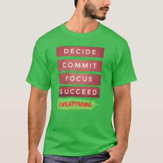T-shirt Imprimé avec une citation motivante tout amis