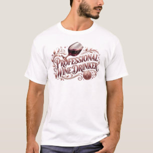 T-shirt Imprimé créatif BOISSEUR DE VIN PRO Bold