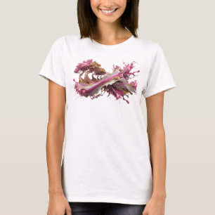 T-shirt Imprimé de mode ART ABSTRAIT Doré frappant
