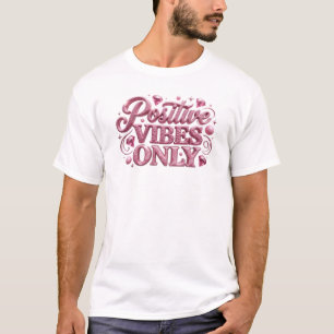 T-shirt Imprimé de mode Modern Pink VIBES POSITIVES SEULEM