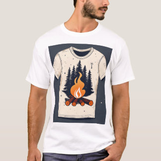 T-shirt imprimé design 🔥 neige Fire