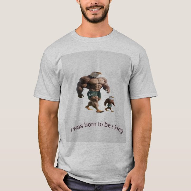 T-shirt imprimé d'image d'aigle (Devant)