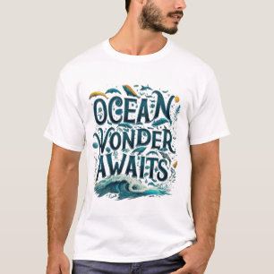 T-shirt imprimé en texte