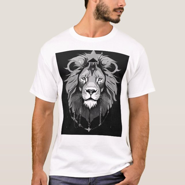 T-shirt imprimé Lion (Devant)
