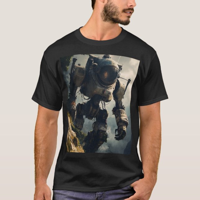 T-shirt imprimé noir (Devant)