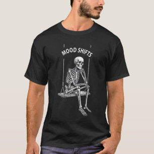 T-shirt imprimé recto verso avec squelette à bascu