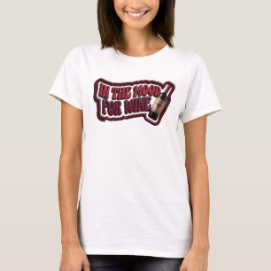 T-shirt Imprimé Rose ludique DANS L'AMBIANCE DU VIN